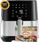 3.5L Air Fryer Premium Digital 10 Functions Timer Shake Reminder Nonstick Black