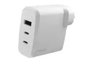 Cygnett CY4770PDWCH PowerPlus 87W Triple Port Fast Wall Charger White,2xUSB-C PPS (87W)