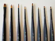 8 PIECE Royal & Langnickel Mini Micro Detail Paint Brush Majestic Set, New!