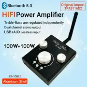 ZK-1002E Bluetooth 5.0 Audio Amplifier Module Hifi Stereo Amp 100W*2 TPA3116