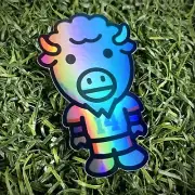 Buffalo Bills X BAPE Baby Milo Holofoil Die Cut Sticker Streetwear Stefon Diggs