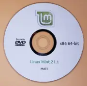 Linux Mint 21.1 Vera MATE Edition Live CD Bootable DISC Linux OS x86 64bit