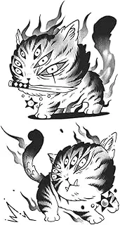 Temporary Tattoos,Many-Eyed Monster,Monster tattoos,Lasts 1-2 Weeks,Water-Resistant,Real Tattoo Look,Resilience,18 x 11 cm