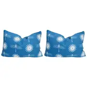 2x LVD Rectangle Daisy Polylinen Cushion Throw Pillow Sofa/Couch Home Decor