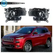 For 2014-2017 18 Jeep Cherokee Headlights Halogen Headlamp Driver&Passenger Side (for: Jeep)