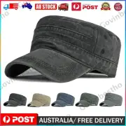 Adjustable Army Plain Hat Classic Cadet Field Military Cap Style Patrol Baseball