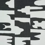 Schumacher Abstract Heavy Cotton Print Fabric- Copp / Black 0.70 yds 178490