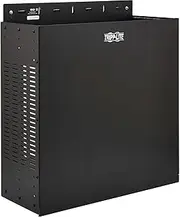 Tripp Lite SmartRack 4U Vertical Wallmount Rack Enclosure, Low-Profile 5″ from Wall, 19″ Equipment Depth, Vented Sides Provide Free Airflow, Mounting Hardware Included, 5-Year Warranty (SRWO4UBRKT)