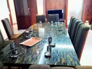 Tiger Eye Stone Dining Table Tops Countertop Desk Table Marble Kitchen Furniture