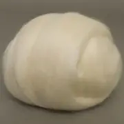 Falkland Top (Natural White) 100g Wool Roving Spinning Fibre for Needle Felting