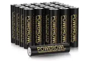 POWEROWL High-Capacity Alkaline AAA Batteries 24 Pack, 1.5v Long Lasting Triple