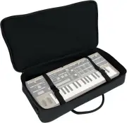 MCB22 Gig Bag Case 4 Dj/Midi/Keyboard Controllers/Guitar Pedal Board,Black,23” X
