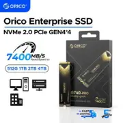 ORICO NVMe 2.0 Internal SSD Solid State Drive PCIe Gen4 M.2 2280 7450MB/s