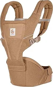 Ergobaby Alta Hip Seat Baby Carrier with Baby Hip Seat for Babies and Toddlers from 4 Months (5.5 kg - 20.4 kg), Hip Seat Carrier with SoftFlex Mesh, Camel Brown