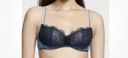 NWT Victoria’s Secret Lightly Lined Floral Demi Bra Kir Embroidery 32DDD