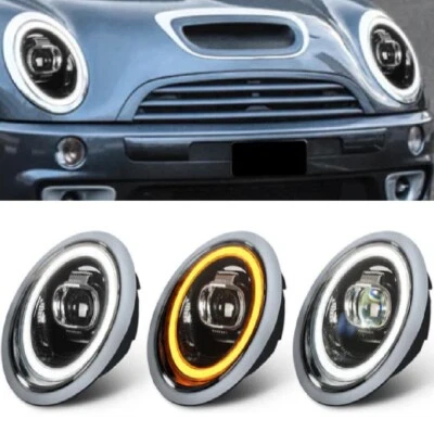 R50 MINI Cooper S JCWLED Halo Projector Headlights 2001 - 2006 RHD LHD