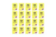 20x Spirax 105 Exercise Book A4 Notebook 48 Pages 24mm Dotted Thirds Yellow