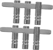 OFFIGAM 6Pcs Shaped Drum Keys Set Drum Set Adjustment Tools Lightweight and Portable Tuning Wrenches for Drummers and Percussionists Durable Key Kit