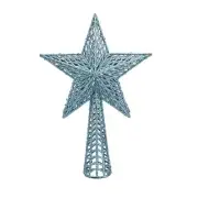 Glaçon Blue Glitter Christmas Tree Decoration 25cm Tree Top Star