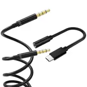 2in1 Type C to 3.5mm Audio Aux Adapter Headphone Cable Fit OnePlus 10 Pro 5G USA