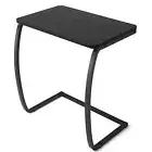 Side Table, End Table, Vintage C-Shaped Couch Table for Sofa Laptop Coffee