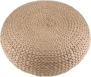 Functional Straw Futon Seat Cushion Dia. 40cm Tatami Yoga Meditation Pouf