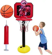 Basketball Hoop Indoor for Kids | Room Basketball Playing Hoop Stand,Multifunctional Fun Indoor Ball Backboard Accessories for Home Playground Bedroom