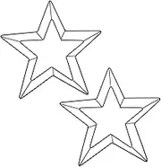 Luxshiny 2pcs Star Shape Wreath Frame Wall Decor Metal Ring for Festive Home for Wall Hanging Door Decor