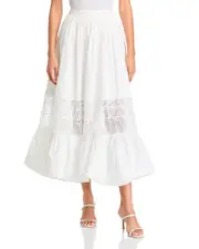 Aqua Lace Inset Bubble Skirt - Exclusive