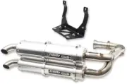 Trinity Racing Stage 5 Dual Exhaust System-Brushed Muffler for 2022 Can-Am