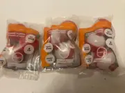 9 FISHING BOBBERS 1 1/4 Round Floats Red White SNAP ON FLOAT Bobber