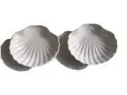 Vintage Porcelain Clam Shells X 2