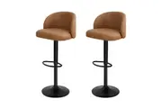 Levede Salon Stools Swivel Chair Brown