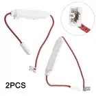 2 Pcs Microwave Oven High Voltage Fuse 800mA, 2 X 8mm Insulated Spade Terminals