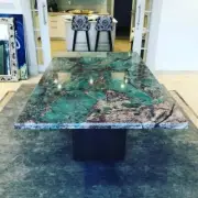 Amazonite Stone Kitchen Counter Top Elegant Granite Dining Table Luxury Home Dec