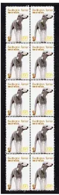 BEDLINGTON TERRIER YEAR OF THE DOG STRIP OF 10 MINT STAMPS 2