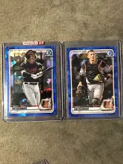 Adley Rutschman Pair Of Blue Atomic Refractors. Bd-154. Bcp-50. Invest in Future