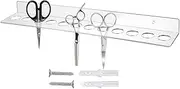 Uoqpty Scissor Holder | Barber Organizer,12 Slots Acrylic Stand Wall Mount Hanger for Salon Hairdressing Cases Garage Grooming Hairstylists