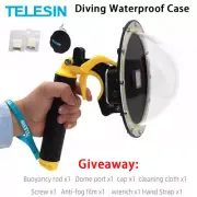 TELESIN Dome Port Diving 30m Waterproof Case Housing for GoPro Hero 10/9/8/7/6/5