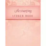 ACCOUNTING LEDGER BOOK: GENERAL BUSINESS LEDGER CHECKING ACCOUNT TRANSACTION REGISTER CASH BOOK FOR BOOKKEEPING - 6 COLUMN PAYMENT RECORD AND