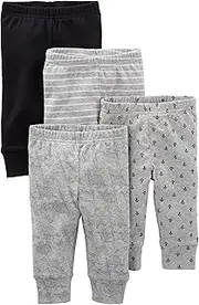 [Simple Joys by Carter's] Unisex Babies' Fleece Pants, Pack of 4