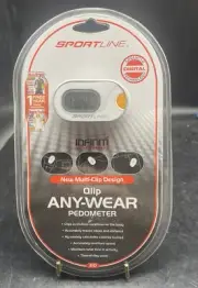 Sportline 310 Qlip Pedometer Digital accuracy Step & Calorie Counter Brand New