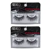 2 Pack Ardell 700 Wispies 1 Pair Feathered False Lashes w/ Invisiband Reusable