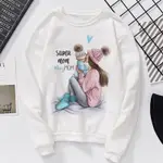 MOTHER'S DAY SWEATSHIRT SUPER MOM HOODIE 超級媽媽圓領衛衣