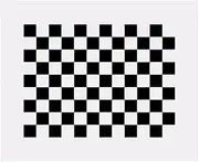 12 * 9 Float Glass Substrate Alumina Square Calibration Plate Checkerboard Machine Vision Optical Correction Plate 25/50/70/100mm(100X100mm)