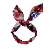 Pretty Cute Bow Tie Headband Head Band Fabric Red Rose Flower Small Baby 76cm