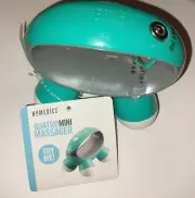 HoMedics Quatro Mini Massager Handheld Green Brandnew