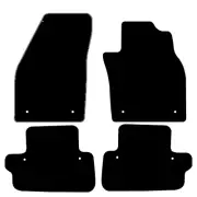 FITS VOLVO C70 AUTO 2006 TO 2013 TAILORED BLACK CAR FLOOR MATS SET (8 CLIPS)