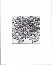 8X10 Matted Print Art Picture by MC Escher: Two Intersecting Planes