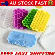 Honeycomb Shape Ice Cube Tray 37 Cubes Silicone Frozen Ice Mold Maker A TO